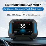 3.5" OBD Head Up Display: Car Overspeed Warning, Inclinometer, Voltage Alarm