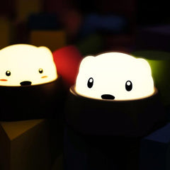 Creative Cute Diglett Lamp - Touch Sensor, Tap Control, Rechargeable LED Night Light for Baby Bedroom