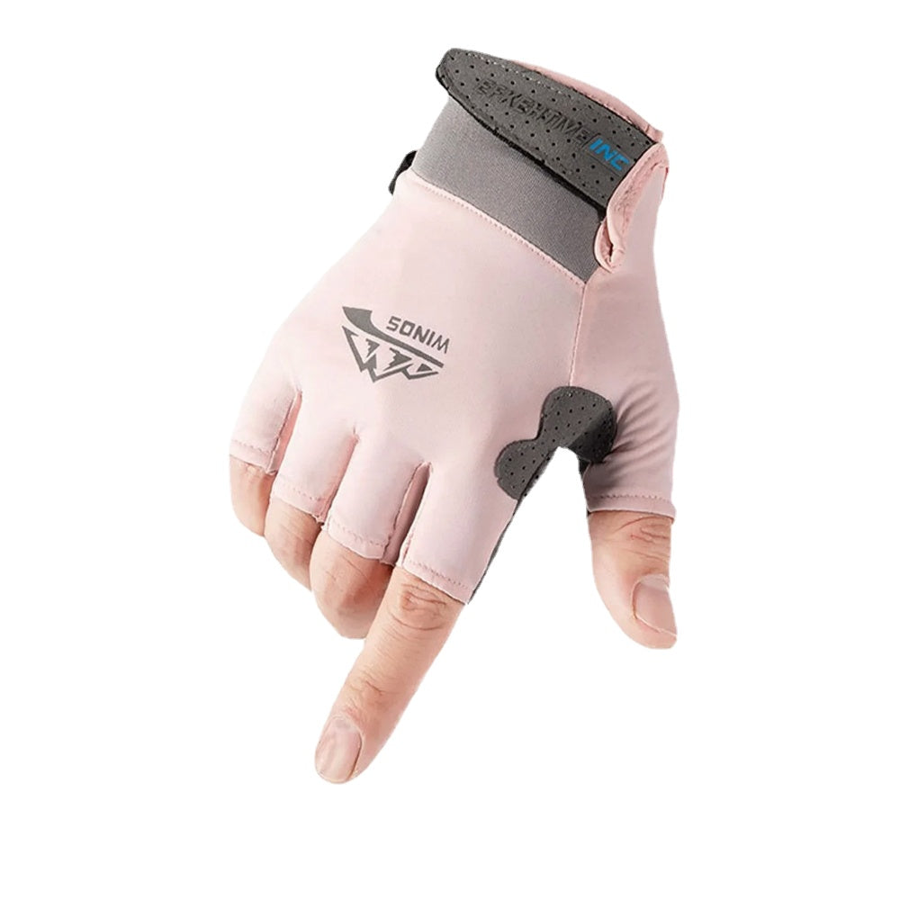 Breathable Ice Silk Sports Gloves for Fishing, Mountaineering, Riding, and Fitness