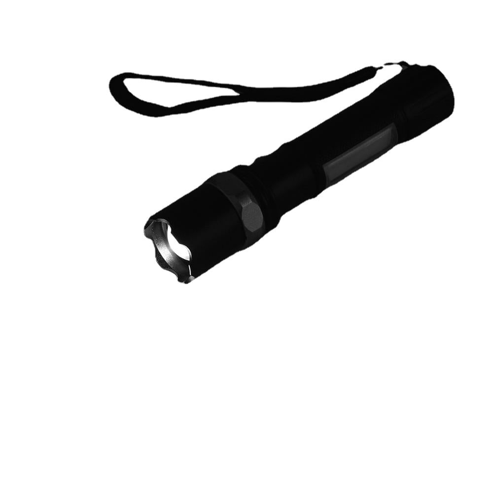 1000 Lumens LED Flashlight with 3 Modes, Front & Side Lights, Red, Blue & White Options