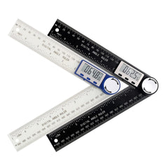 2-in-1 Protractor Angle Measuring Tool for Woodworking and Construction