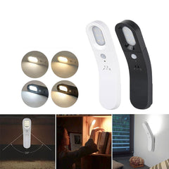 Über USB wiederaufladbares LED-Nachtlicht mit PIR-Bewegungssensor, 1 W, 2 Modi, magnetische Basis