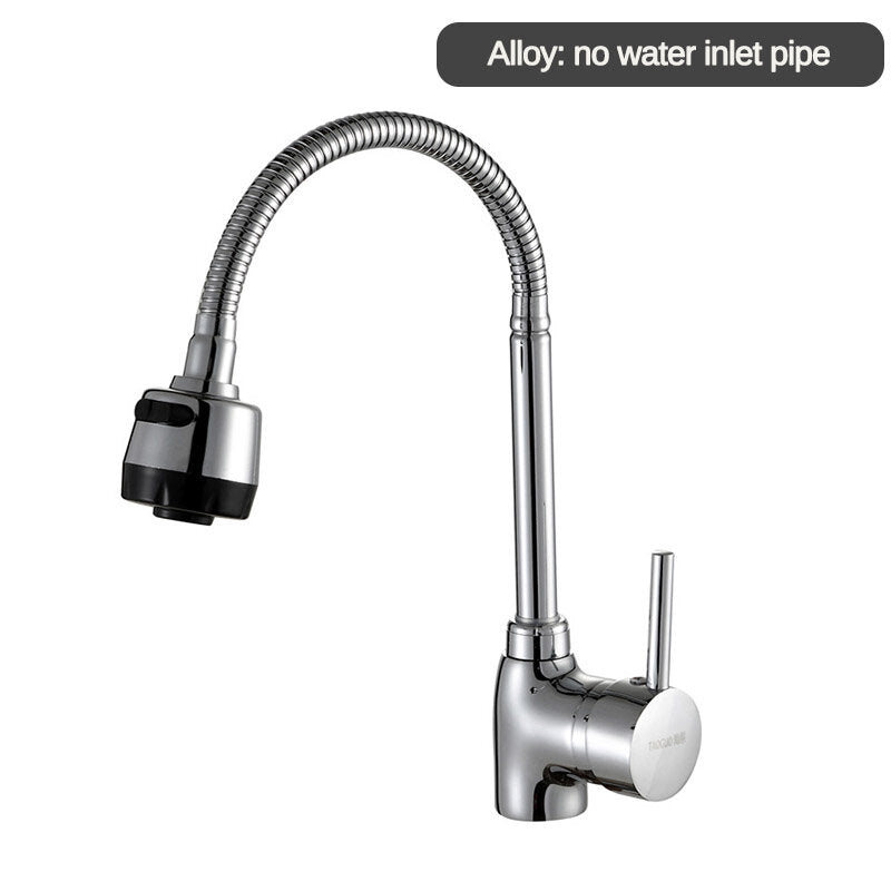 Universal Single Hole Hot and Cold Faucet for Kitchen and Bathroom