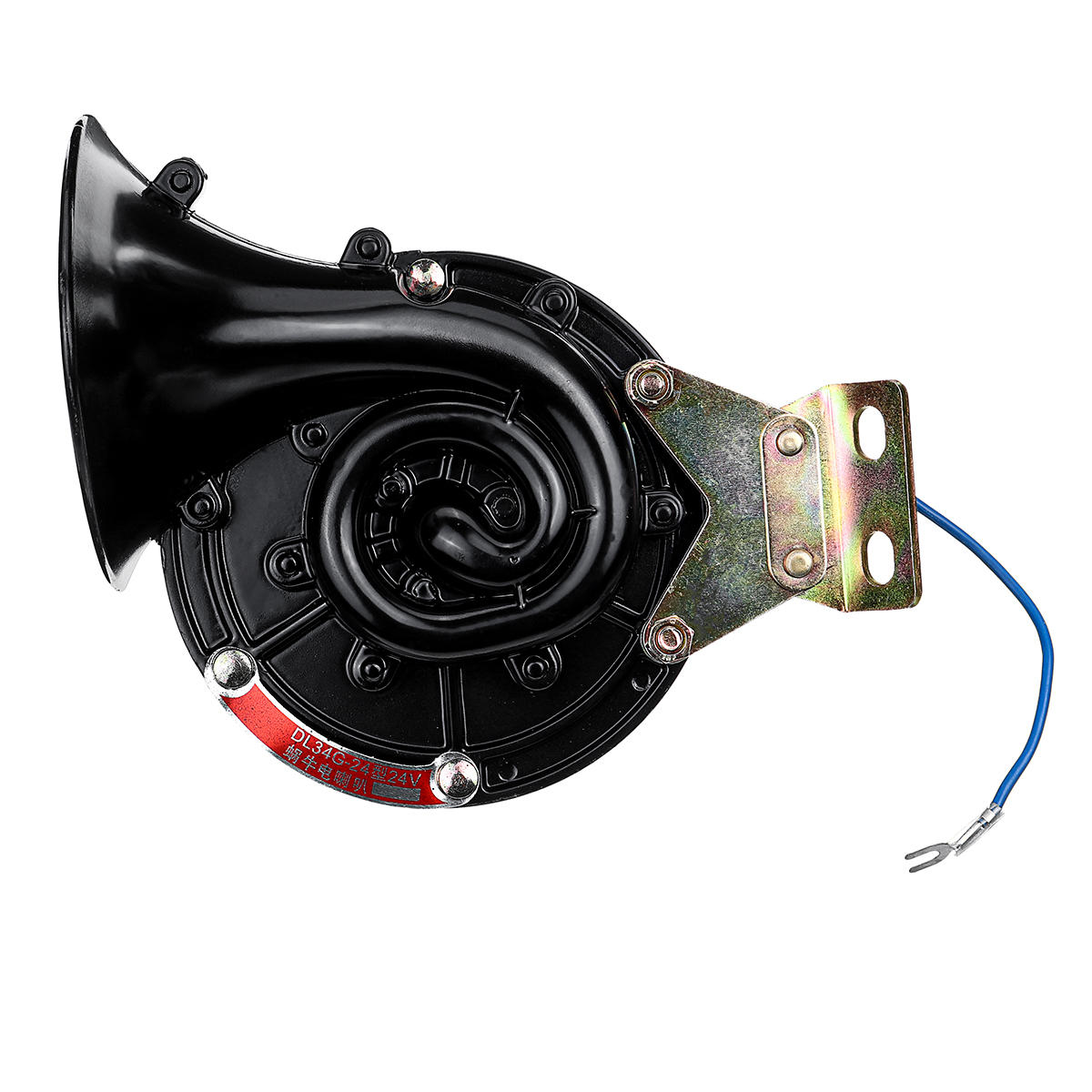 24 V, 250 dB, superlautes elektrisches Bullenhorn – wasserdichtes Metall, universelle Passform
