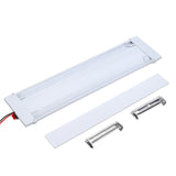 72 LED 3-Row Indoor Ceiling Light with Switch - White Light for 12V/24V Trailer Truck Compartment