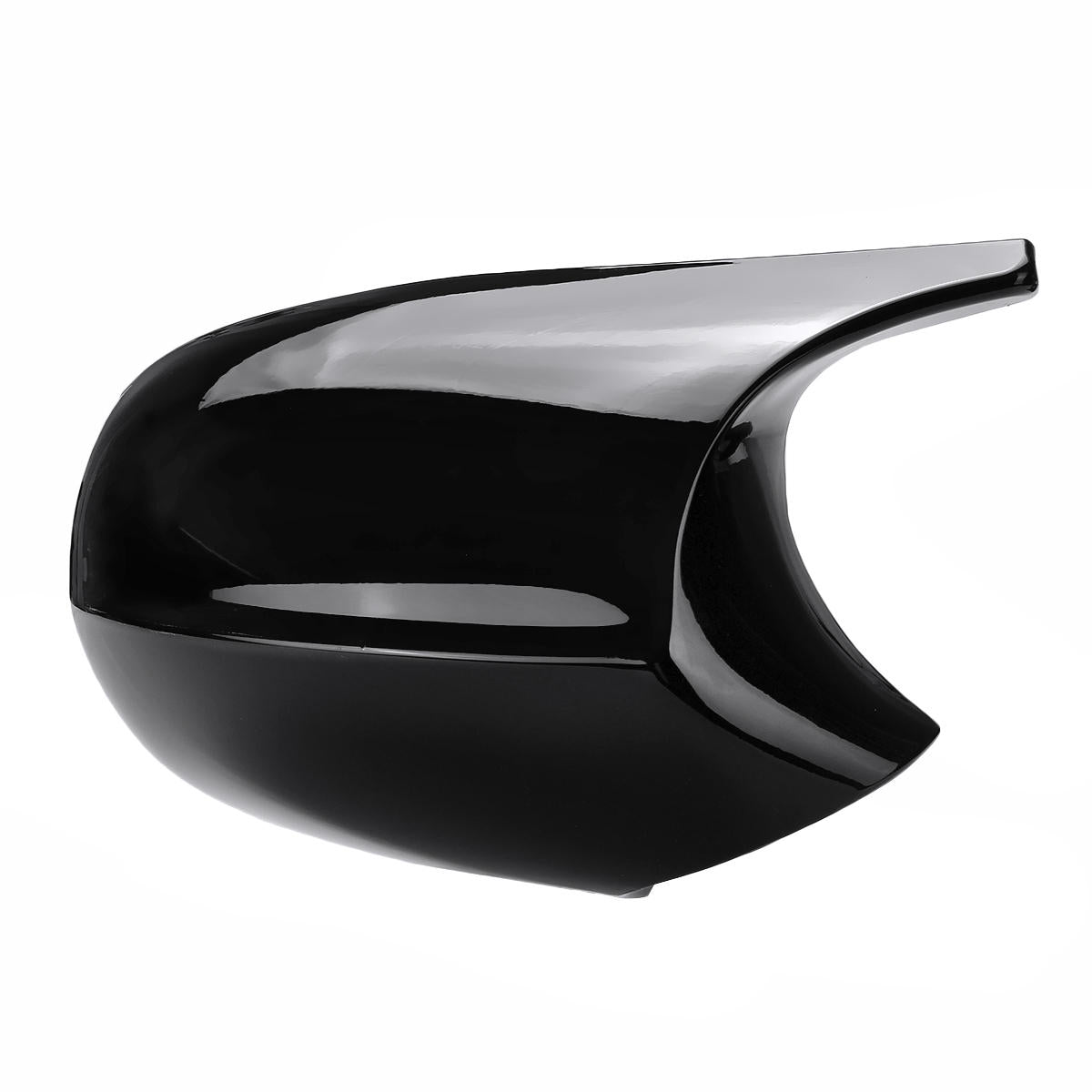 Glossy Black Car Rear View Mirror Cap Cover Replacement - Left & Right