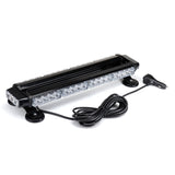 12V 20" 38 LED Car Roof Emergency Strobe Light Bar - White & Amber for Car, Truck, Boat