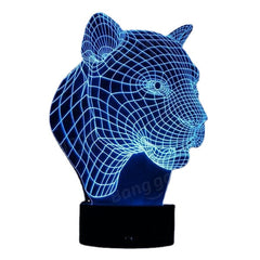 3D Color Changing LED Desk Lamp - Remote Controlled Acrylic USB Night Light, Perfect Christmas Gift