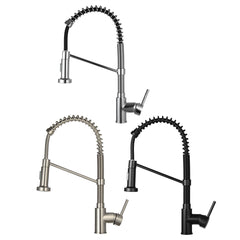 Single Handle Kitchen Faucet with Swivel Spout and Pull Down Spray Mixer Tap