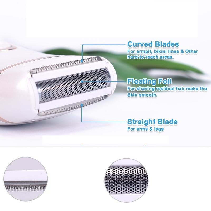 Painless Electric Razor for Women - USB Charging, Waterproof, LCD Display, Wet & Dry Use