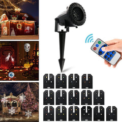 15 Patterns LED Projector Stage Light for Party DJ Disco with Remote Control