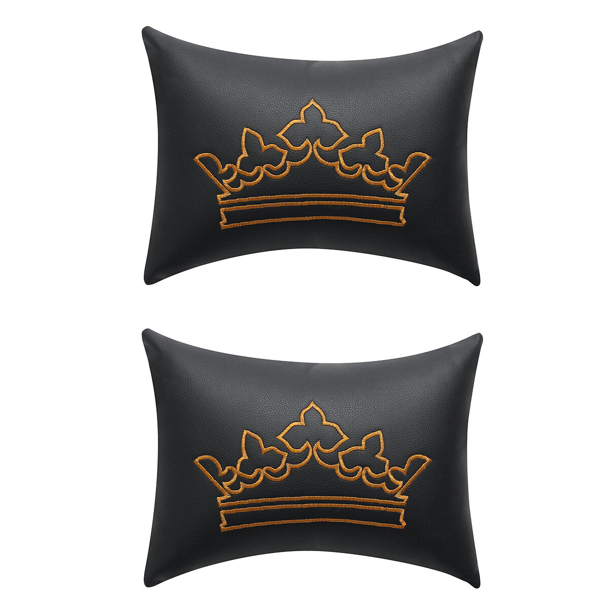 2X Front Seat Covers with Pillow and Armrest Pad for 5-Seat Cars