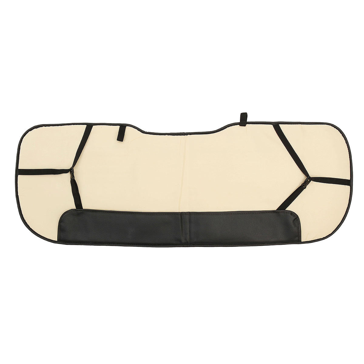 Universal 5-Seats PU Leather Car SUV Seat Cover Set with Front, Rear Cushions and Pillows