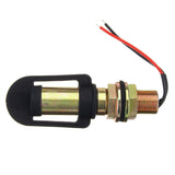 Amber Rotating Flashing Beacon Light - Flexible DIN Pole Mount for Tractors and Work Vehicles