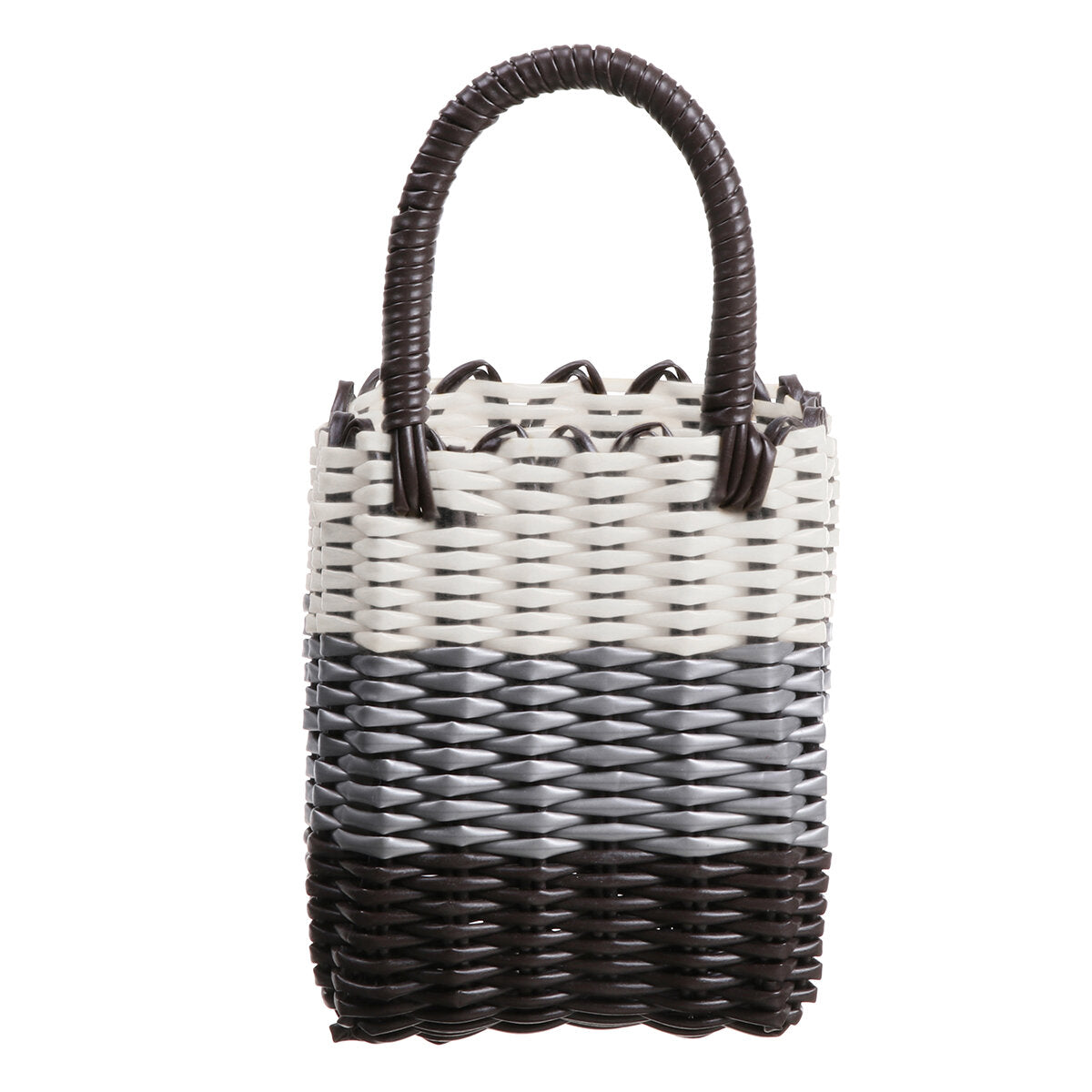 Rattan Bicycle Front Basket for Shopping, Pets, and Storage - Ideal for Cycling