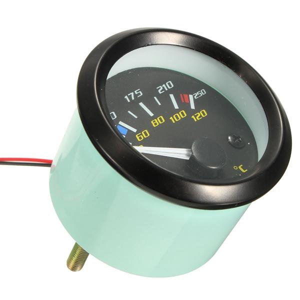 2-Inch Car Water Temperature Gauge for 12V Systems - Universal Fit