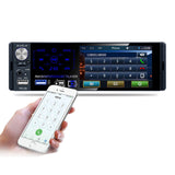 4.1" 1 DIN Car Stereo Radio MP5 Player Touch Screen FM/AM RDS Bluetooth USB Strong Bass with Backup Camera