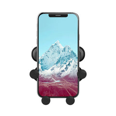 Mini Car Phone Holder Air Vent Mount Bracket for iPhone, Xiaomi, Huawei - Gravity Linkage