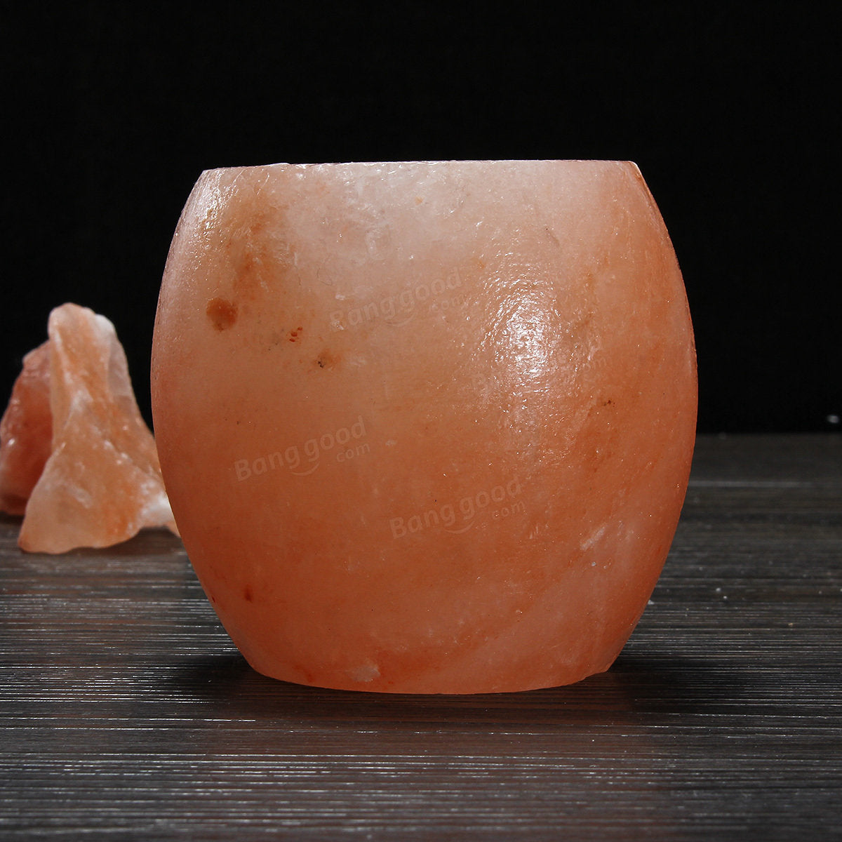 Himalayan Salt Crystal Candle Holder - Natural Air Purifying Tea Light Lamp