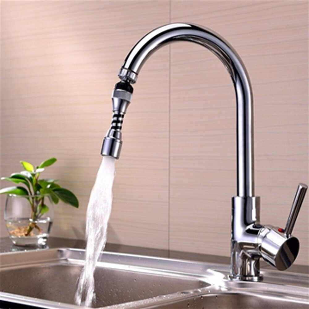 360 Degree Rotating Tap Bubbler Filter Aerator Faucet Splash Water Saver Extender Accessories