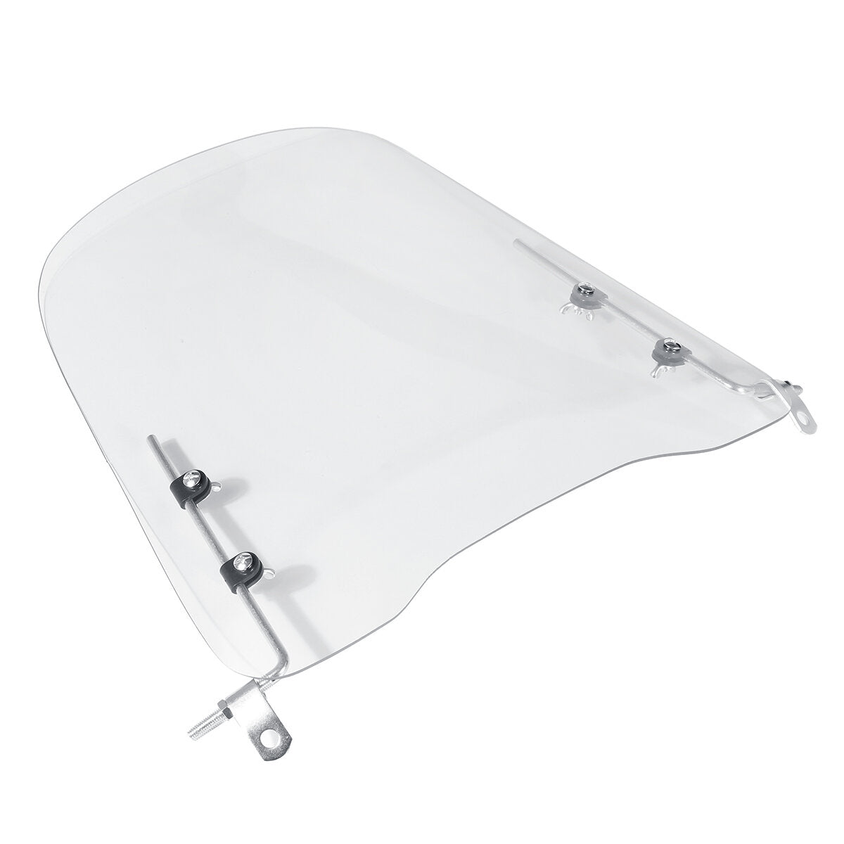 Universal Motorcycle Clear Windshield Deflector - 3mm Thick Scooter Windscreen