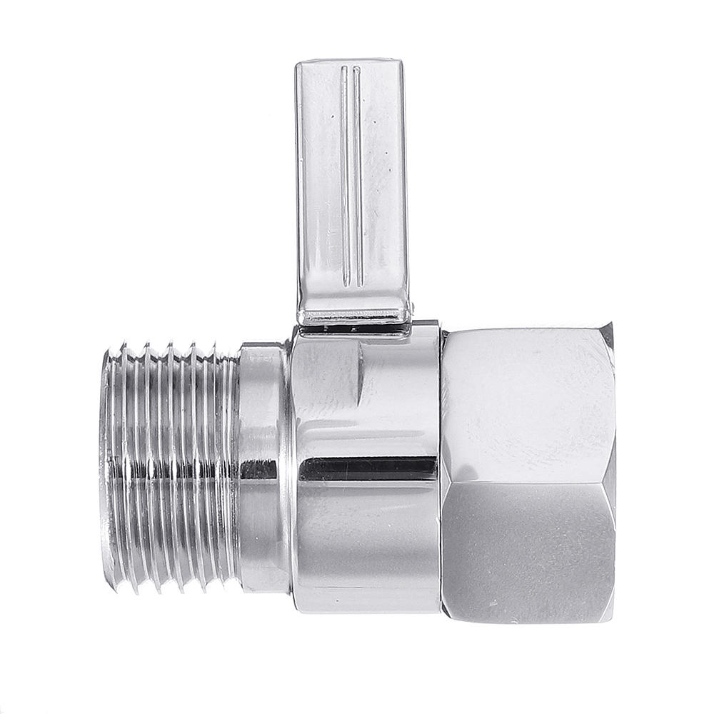 G 1/2 Shower Head Shut-Off Valve Brass Water Flow Control Regulator Quick Open Bath Accessory