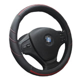 Universal 38CM Leather Car Steering Wheel Cover for All Seasons