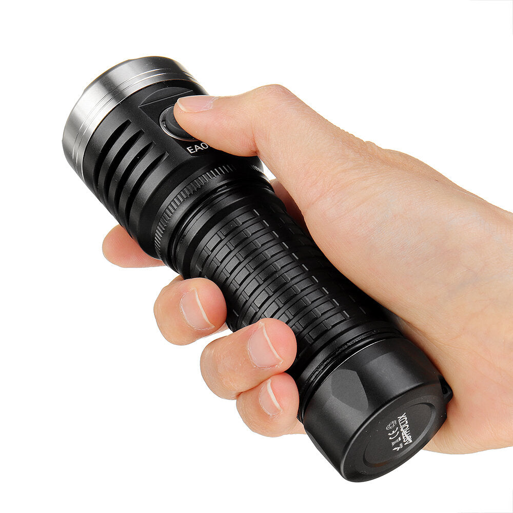 4*XHP50.2 11000LM 500M USB-C Rechargeable EDC Flashlight with Anduril UI & 2500mAh 18650 Battery