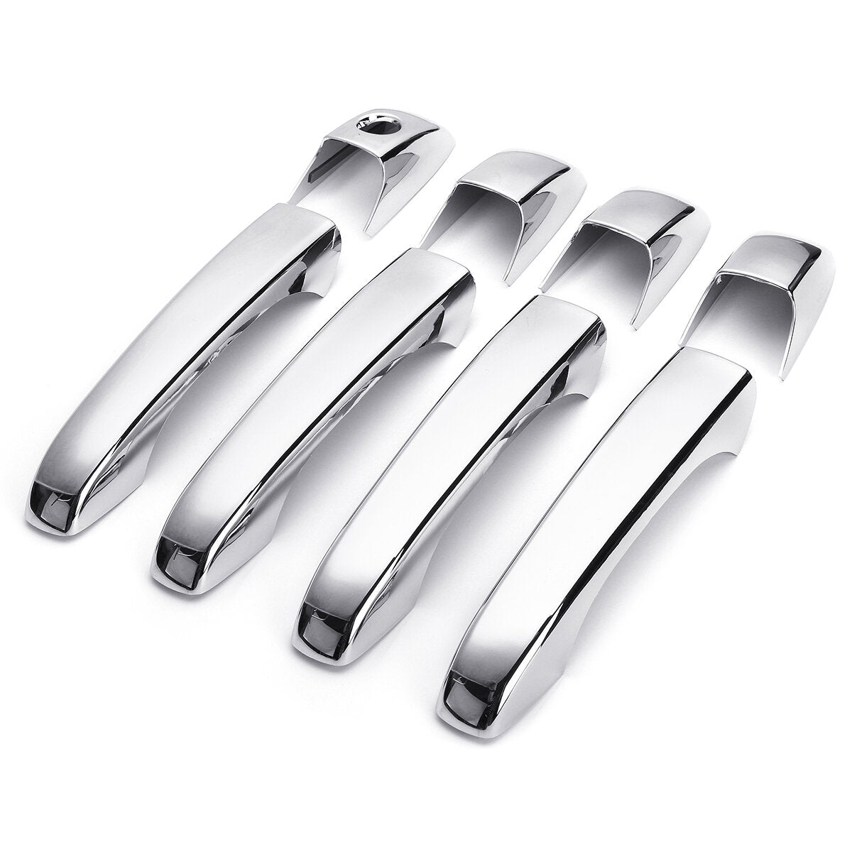 8pcs ABS Chrome Door Handle Covers Set for Chrysler, Dodge, Jeep - 4 Door