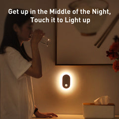 Rechargeable PIR Motion Sensor Night Light - Magnetic LED Bedside Lamp for Home, Wall, and ZigBee Integration