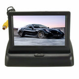 Wireless IR Rear View Backup Camera Kit with Foldable 4.3" LCD Monitor for Cars