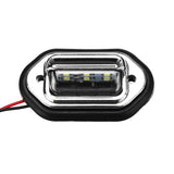 LED Rear Tail License Plate Light with Fittings for 10-30V Truck, Lorry, Van, Caravan