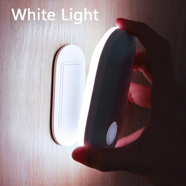 Rechargeable PIR Motion Sensor Night Light - Magnetic LED Bedside Lamp for Home, Wall, and ZigBee Integration