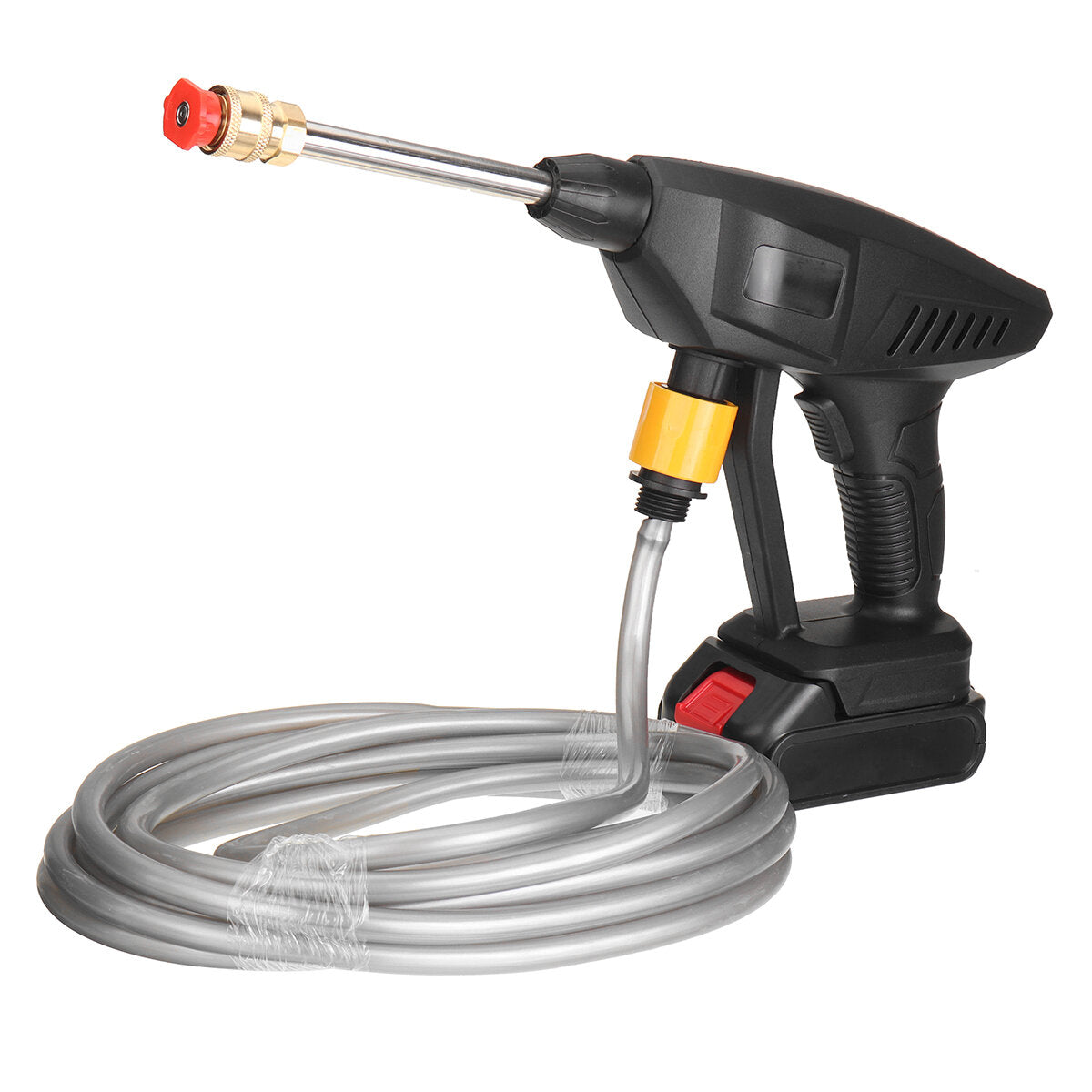 Cordless Electric High Pressure Washer Car Cleaner with Water Spray Gun and Hose, Includes 1/2 Battery