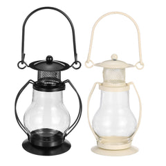 Romantic Iron Craft Candle Hanging Stand Lantern - Candlelight Holder Candlestick