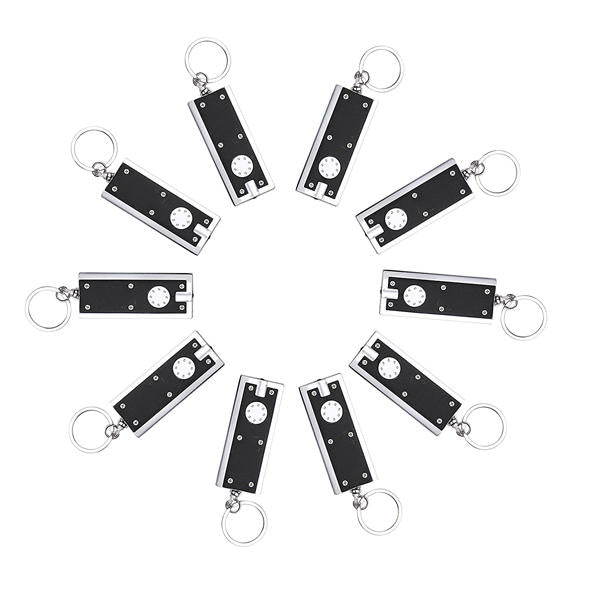 20 pcs Mini LED Flashlight Keychain - Camping Keyring Light