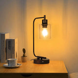 Dimmable LED Bedside Desk Lamp with Touch Sensor, USB Rechargeable, Perfect for Reading