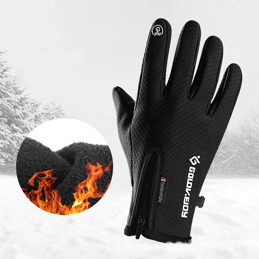 Winter Warm Touch Screen Gloves - Windproof, Waterproof, Non-slip for Sports, Riding, Mountaineering