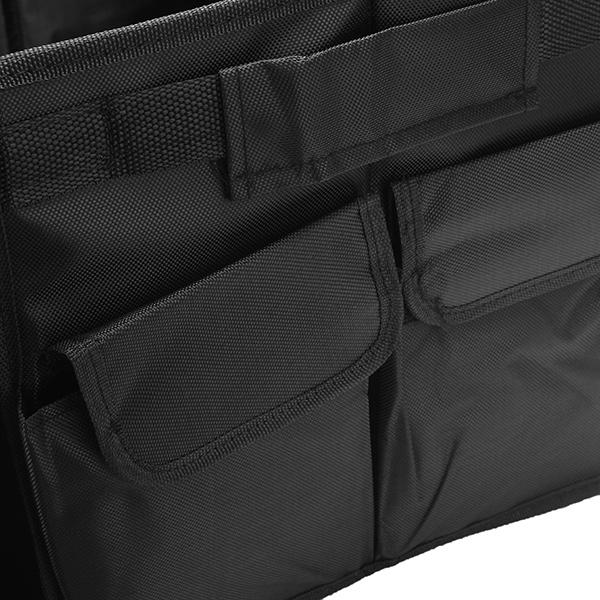 Collapsible Oxford Cloth Car Trunk Storage Box, 49x29x30cm - Durable and Spacious Compartment Organizer