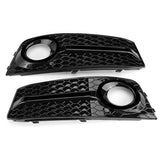 Glossy Standard Style Car Front Fog Light Cover Grille Pair