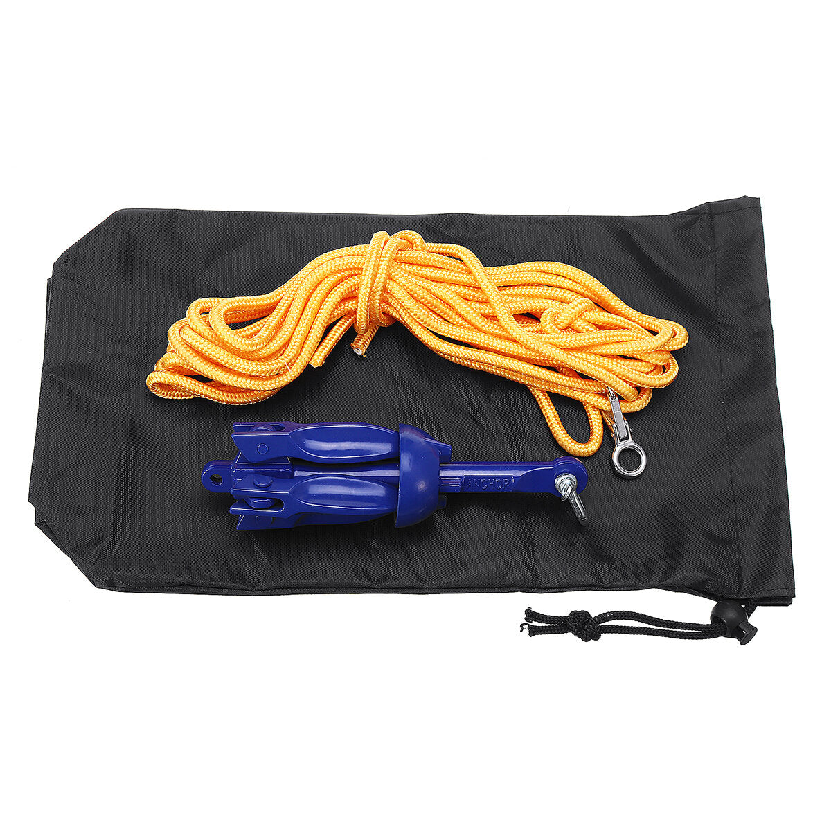 1.5kg/3.3lbs Anchor Kit with 5m Rope & Bag for Canoe, Kayak, Boat Accessories