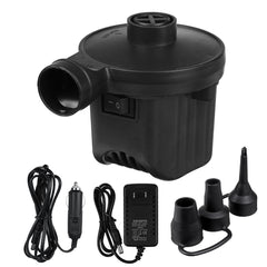 12V DC Electric Air Pump for Air Mattress, Inflatable Couch, Pool Floats, Bed, Boat, and Toys - Inflator/Deflator