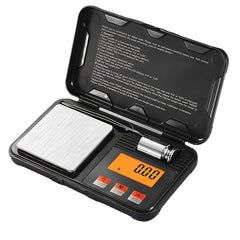 Mini Portable Electronic Scale with Tweezers, LCD Light & 50g Calibration Weight