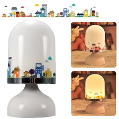 Portable USB Rechargeable LED Night Light with Vibration Sensor and Hanging Stand