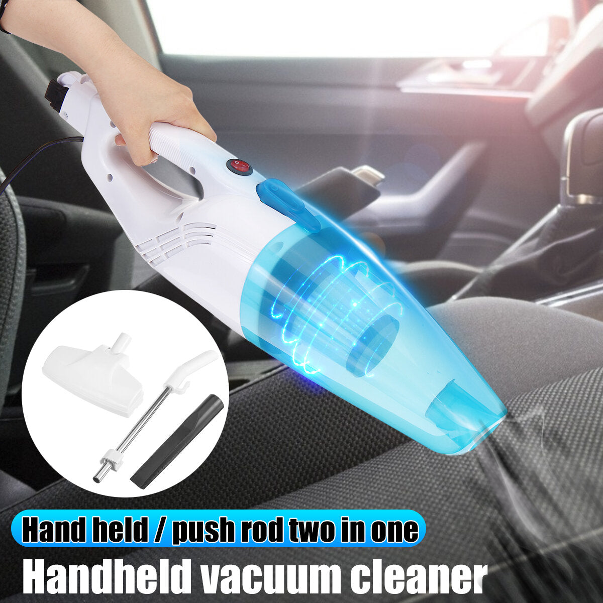 600W Handheld Vacuum Cleaner, 8500Pa Suction, Lightweight for Home, Hard Floors, Carpets, Cars, and Pets