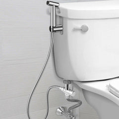 Handheld Bidet Sprayer for Toilet - Adjustable Pressure Faucet Diaper Set with Hose Attachment for Bathroom