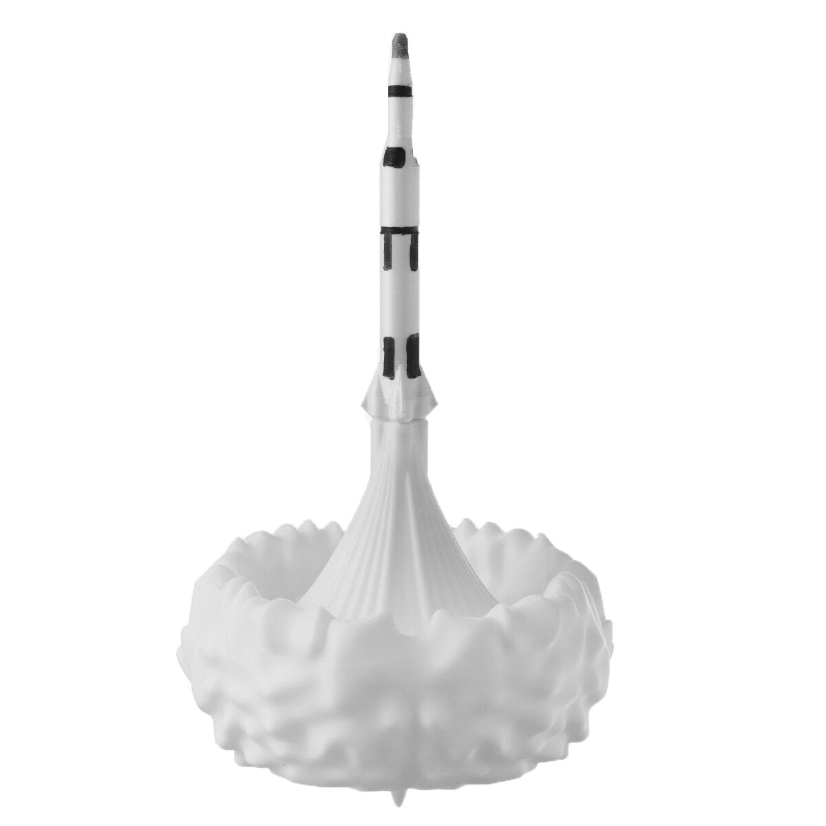 3D Print 16-Color Saturn Rocket Lamp - USB LED Kids Night Light, Dimmable with Touch and Remote Control