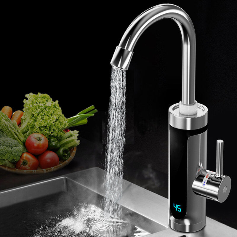 Kitchen Treasure Sofortiger elektrischer Warmwasser- und Kaltwasser-Wasserhahn-Durchlauferhitzer