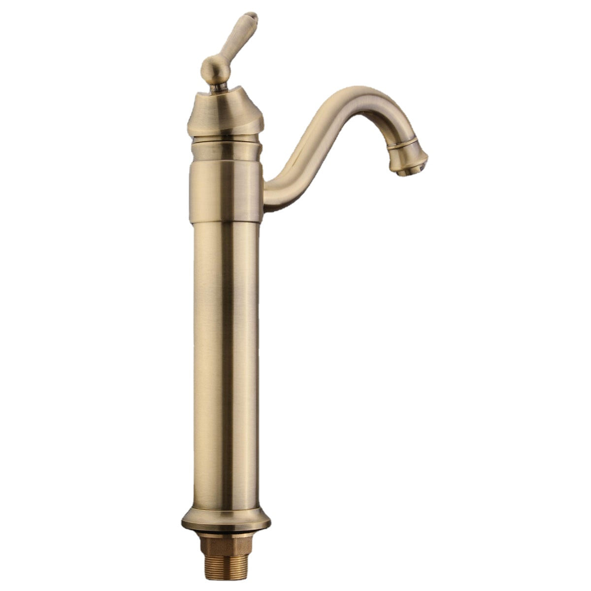 Tall Antique Bathroom & Kitchen Sink Faucet - Hot & Cold Water Mixer, Single Handle Tap