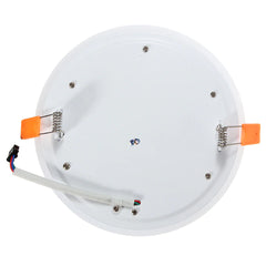 12W RGB Dual Color LED Recessed Ceiling Panel Light, Round, AC85-265V